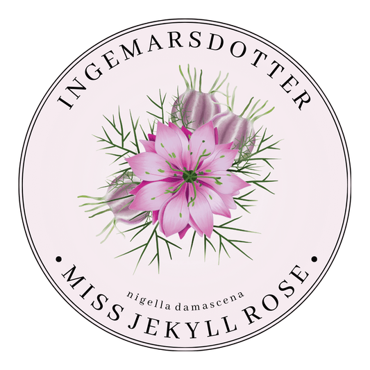 Nigella miss jekyll rose kapsel och pod