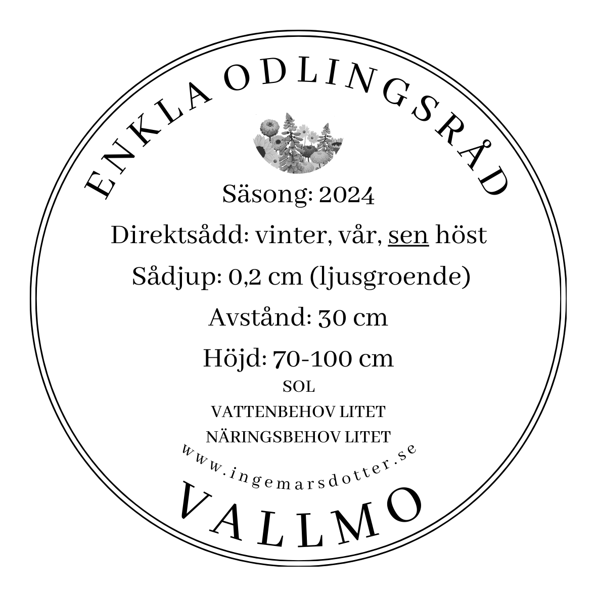 Odlingsråd vallmo